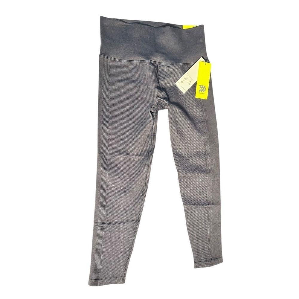 All in Motion Women's Small Charcoal Gray Seamless High Rise 7/8 Leggings